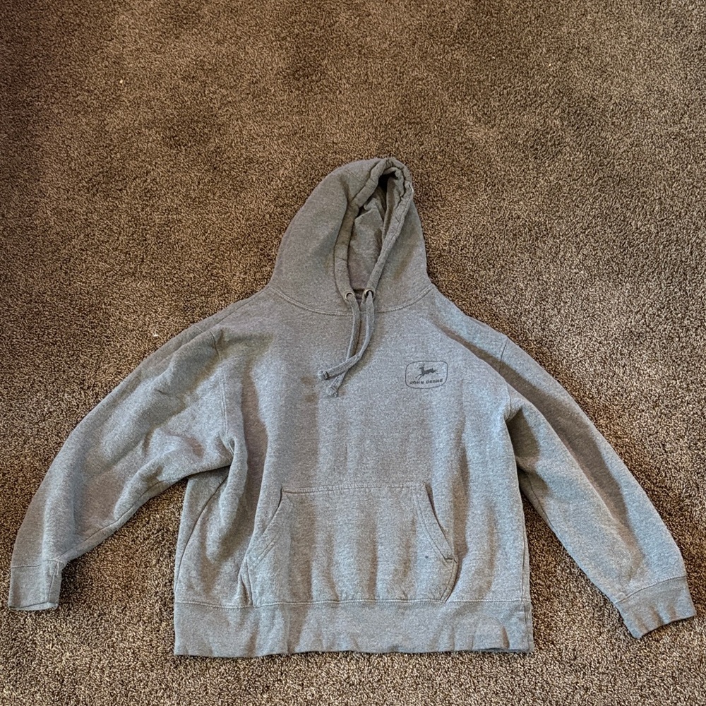 John Deere Gray Hoodie for Women